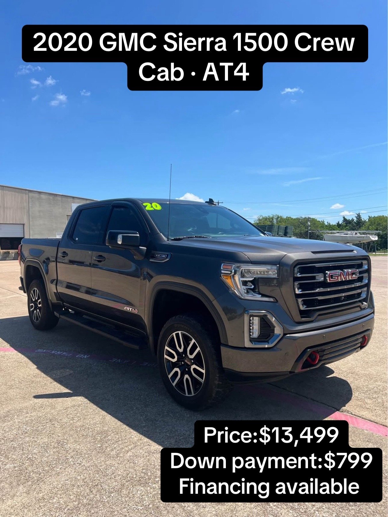 
								2020 GMC Sierra 1500 Crew Cab · AT4 full									