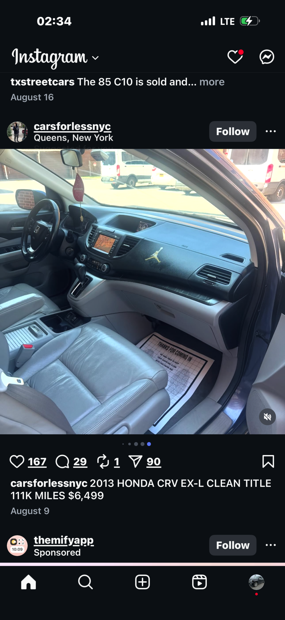 
								2013 Honda CRV EX-L full									